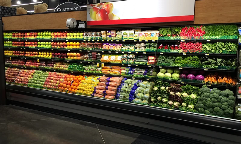 Carlson AirFlo — Merchandising Expertise 5/7 One Step Base Rack for Refrigerated Cases