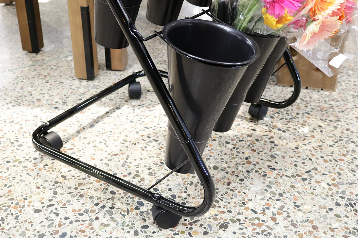 Locking Casters for Mobile Displays