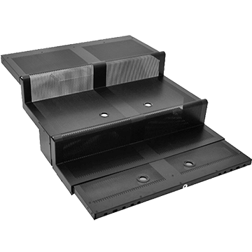 Carlson AirFlo — Merchandising Expertise 3-Step Base Rack With Roll Stop