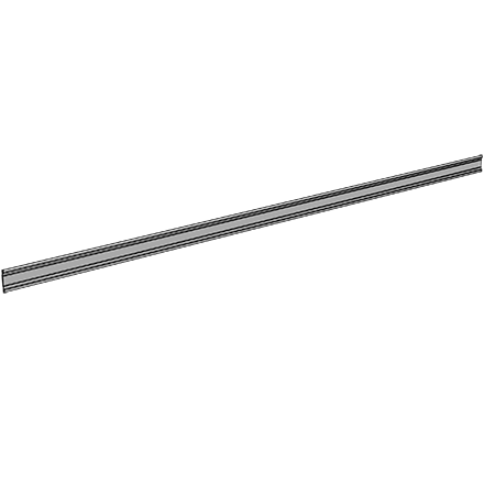 Clear Single Track Price Tag Moulding with Adhesive