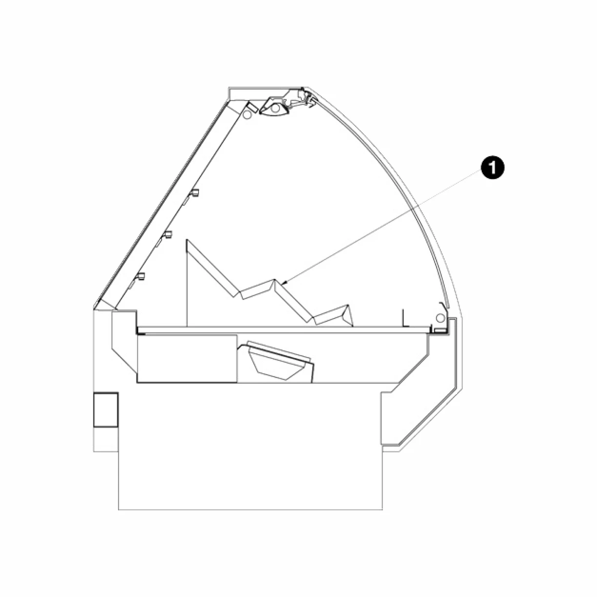 Carlson AirFlo — Merchandising Expertise 115-Degree DeliWedge