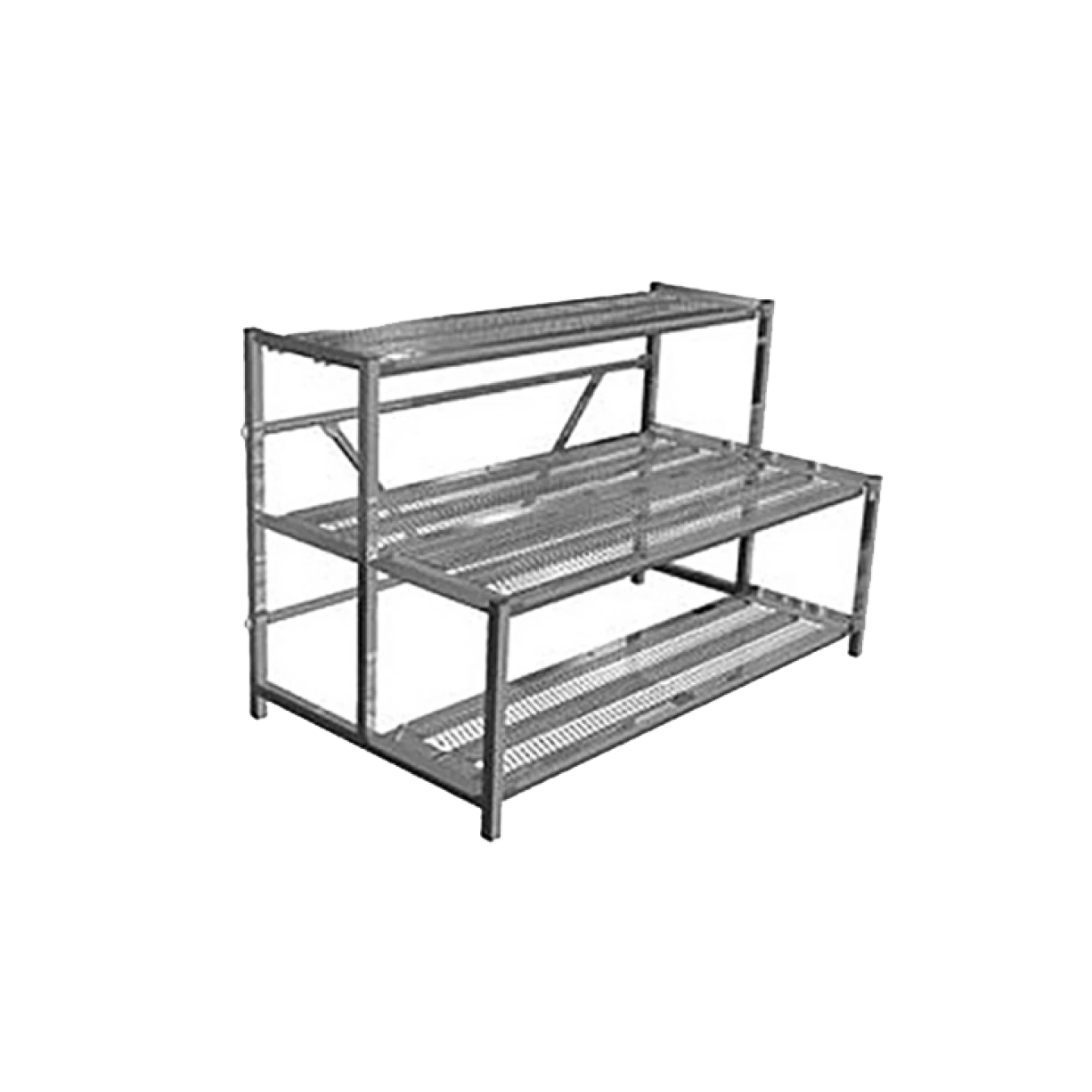 Carlson AirFlo — Merchandising Expertise Expandable 2-Tier Bench Display