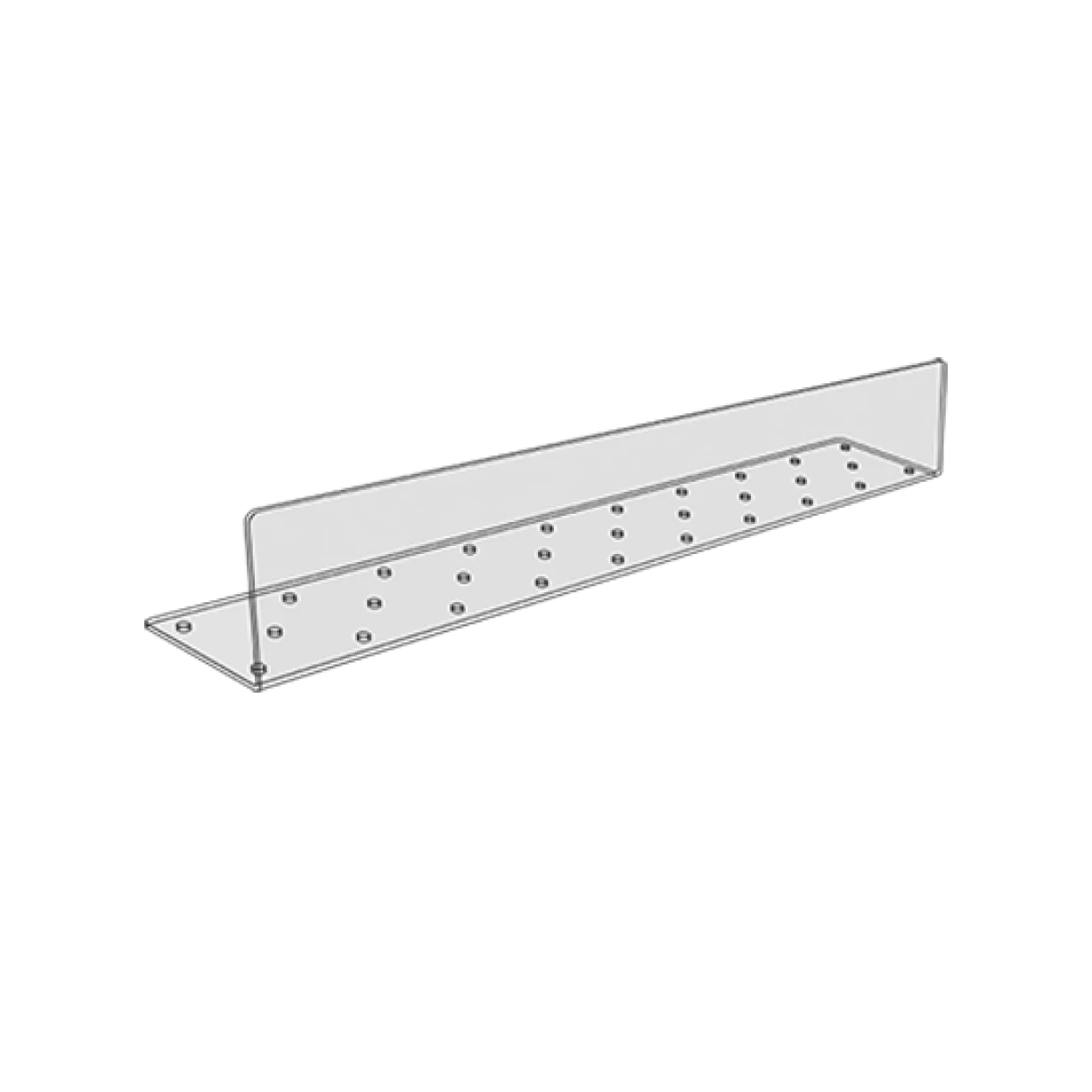 90 degree Clear Acrylic [L] Fence