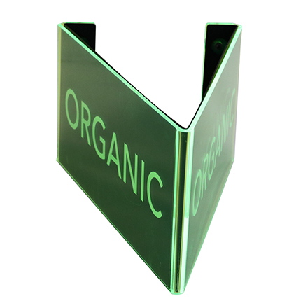 3D Triangular Overhead Canopy Sign
