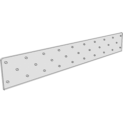 Perforated Front Fence for Flat Rack with Fence Holder