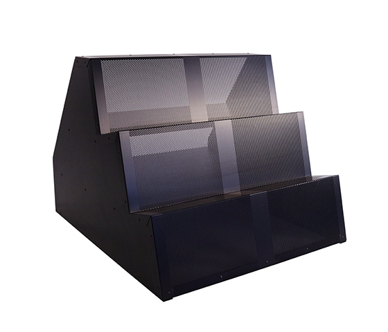 000003428_55012801 - 20”Hx24”W 3-Step DeliWedge with Removable Shelf BLK –