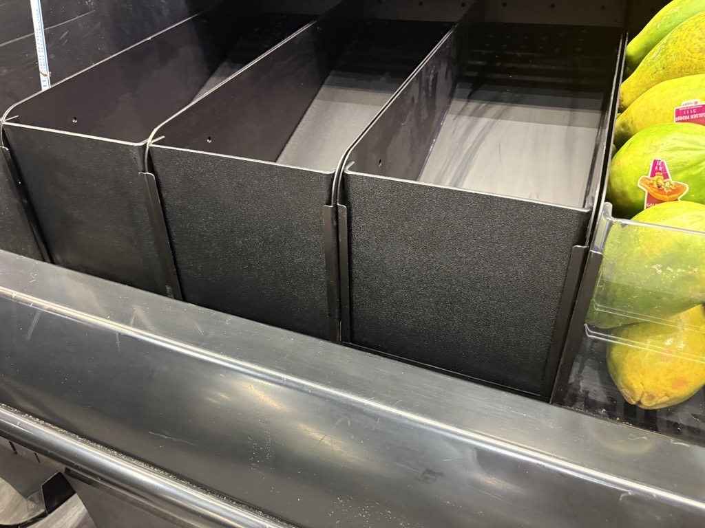Aluminum Bulk Bin with Black Front